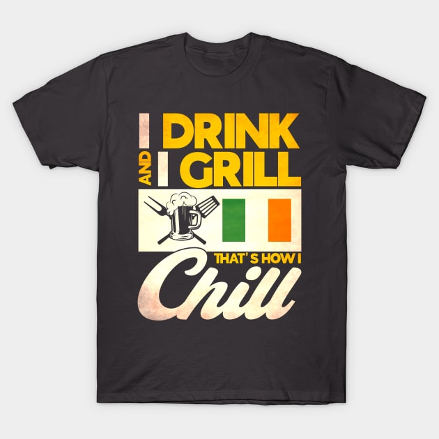 Irishmen Drinking Team Ireland T-Shirt by Toeffishirts